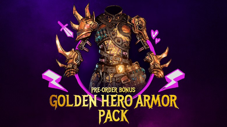 Tiny Tina's Wonderlands - Golden Hero Armor Pack EU Epic Games CD Key, 1.34 usd