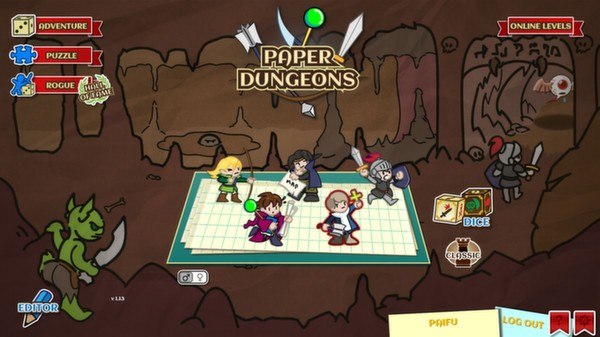 Paper Dungeons Steam CD Key, 1.36 usd