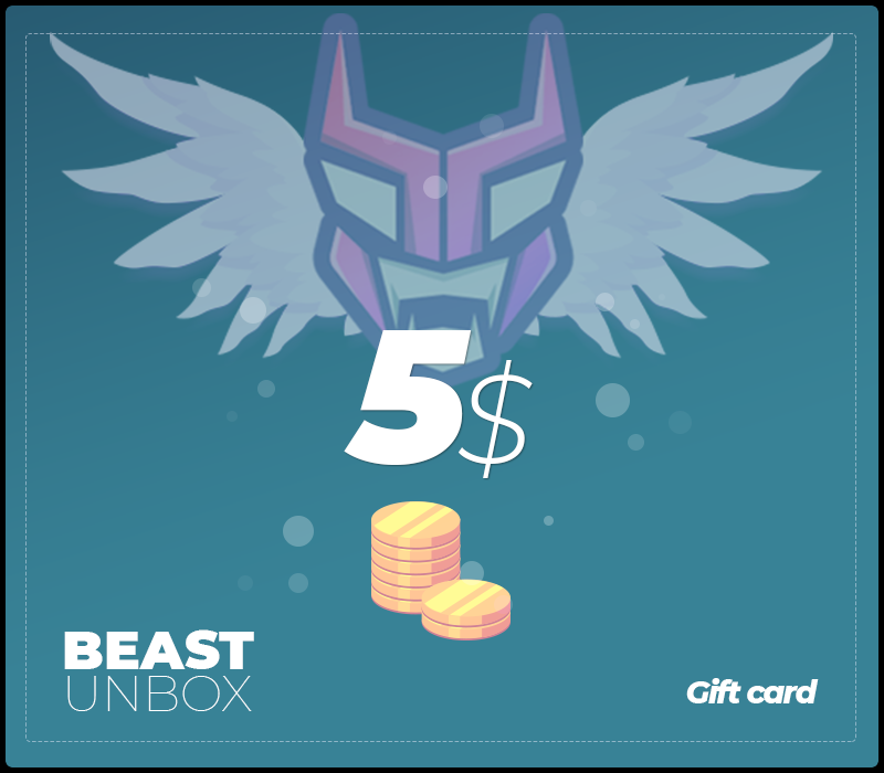 BeastUnbox.com $5 Gift Card, 5.53 usd