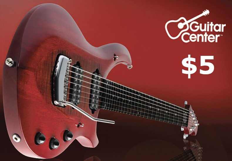 Guitar Center $5 Gift Card US, 3.67 usd